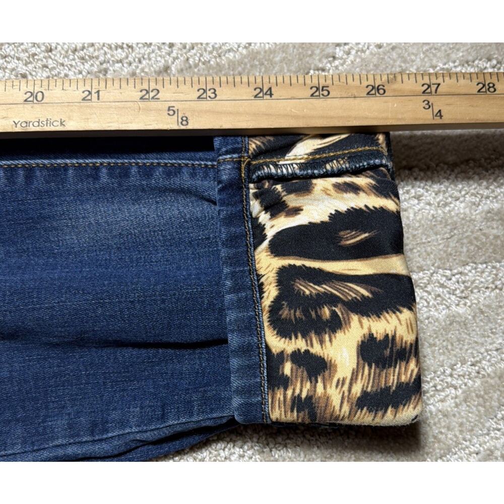 Kancan Jeans Women's Vienna Leopard Skinny Ankle Cut 31709 Size 13/30 - Picture 6 of 8